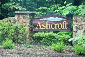 Ashcroft Neighborhood Entry Sign