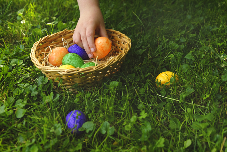 Collecting Easter eggs